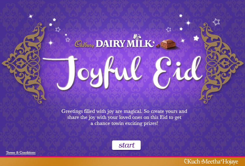 Cadbury Dairy Milk CDM Pakistan Eid App facebook app Eid 2013 App Eid Cards