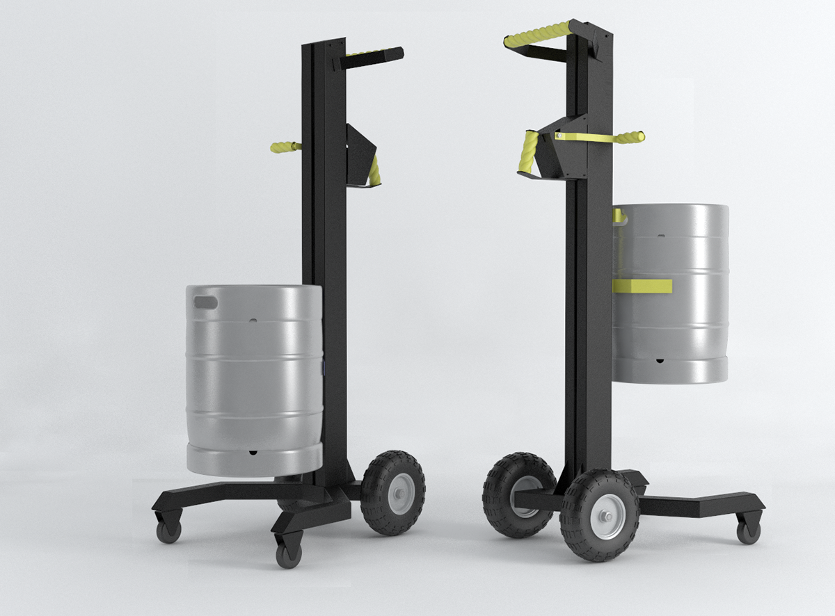 diseño industrial industrial design  design product design  beer barrel lift lift Elevador zorra barril