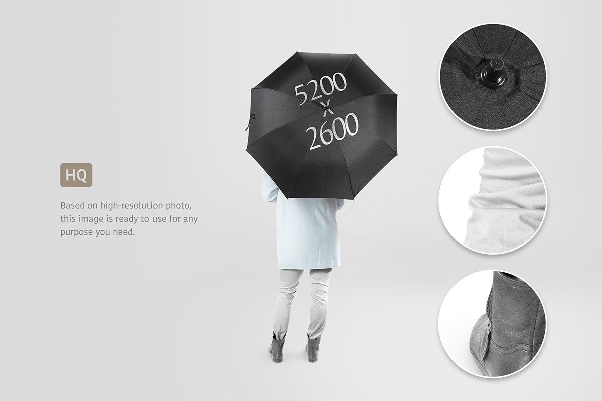 Umbrella Mockup free freebie Isolated showcase design template weather