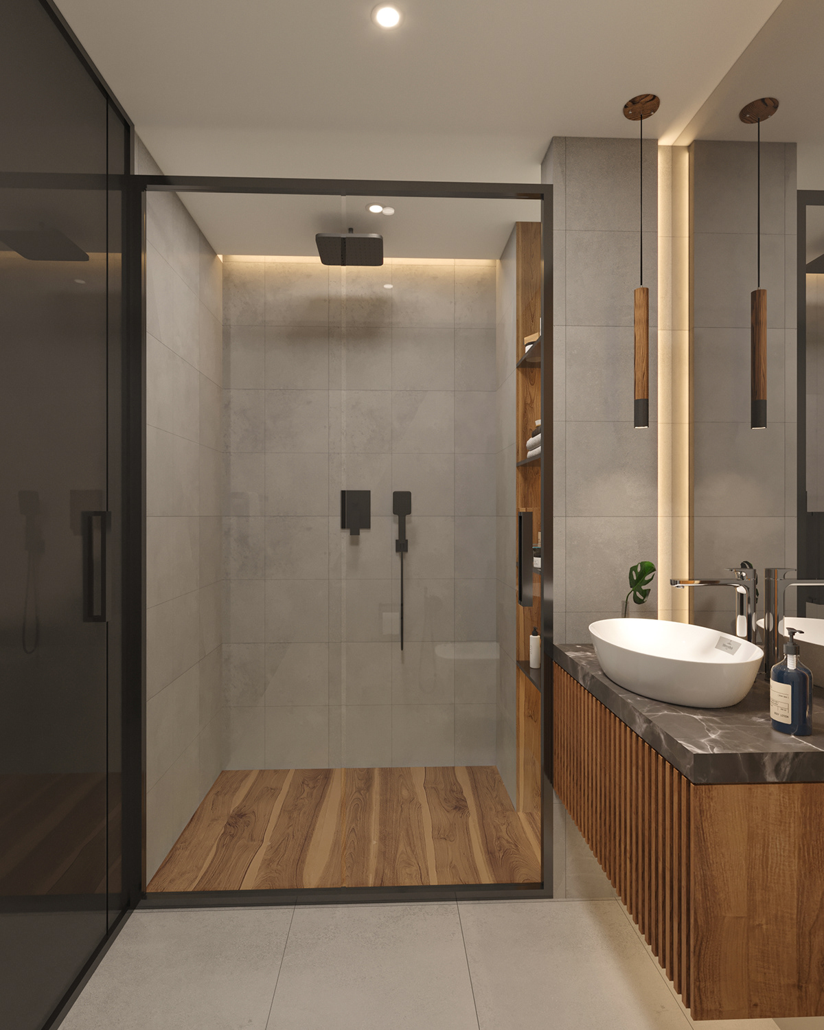bathroom modern architecture interior design  visualization Render 3ds max corona design Project