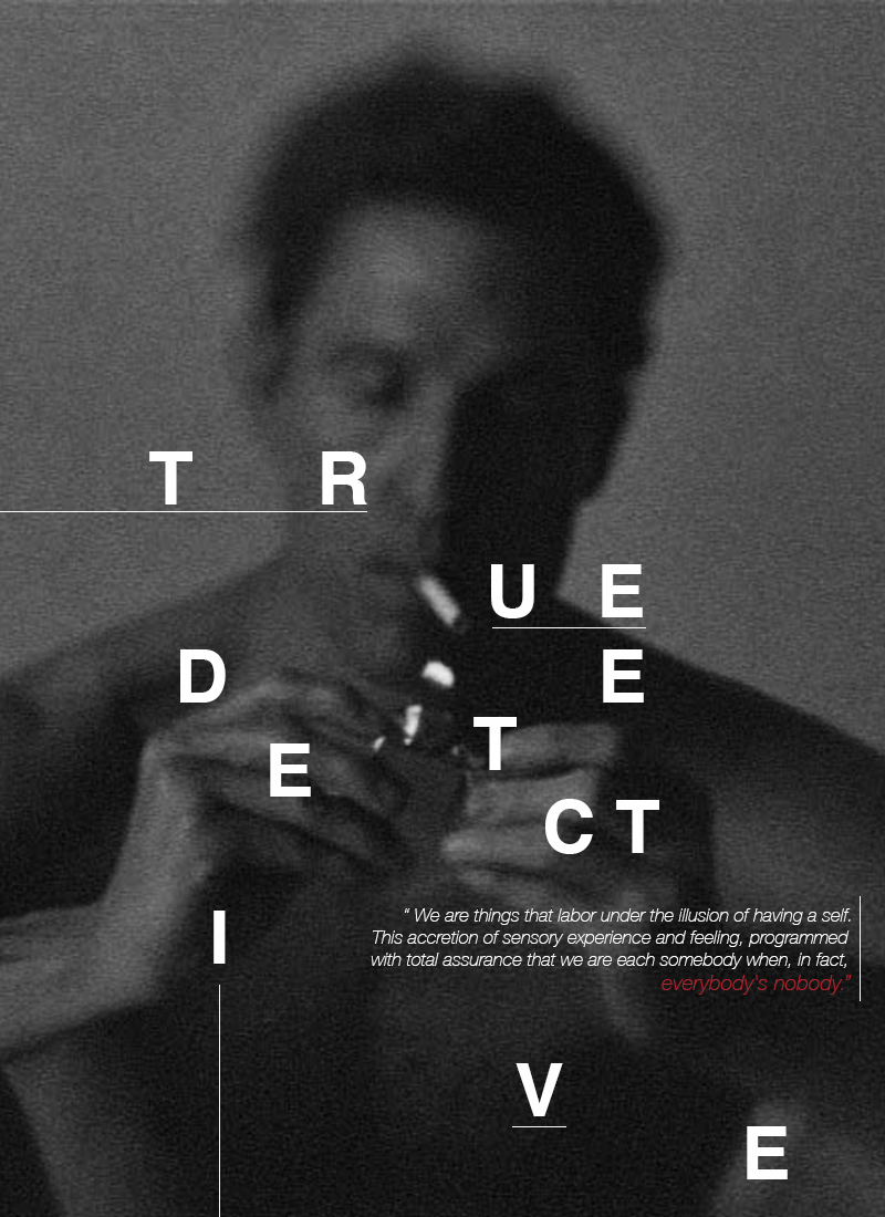 graphic poster Layout True Detective 