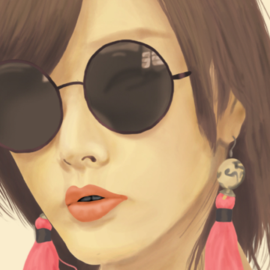 model Sunglasses  american  japanese   girl