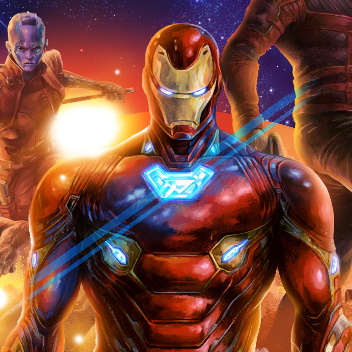 Avengers marvel comic cover spiderman ironman