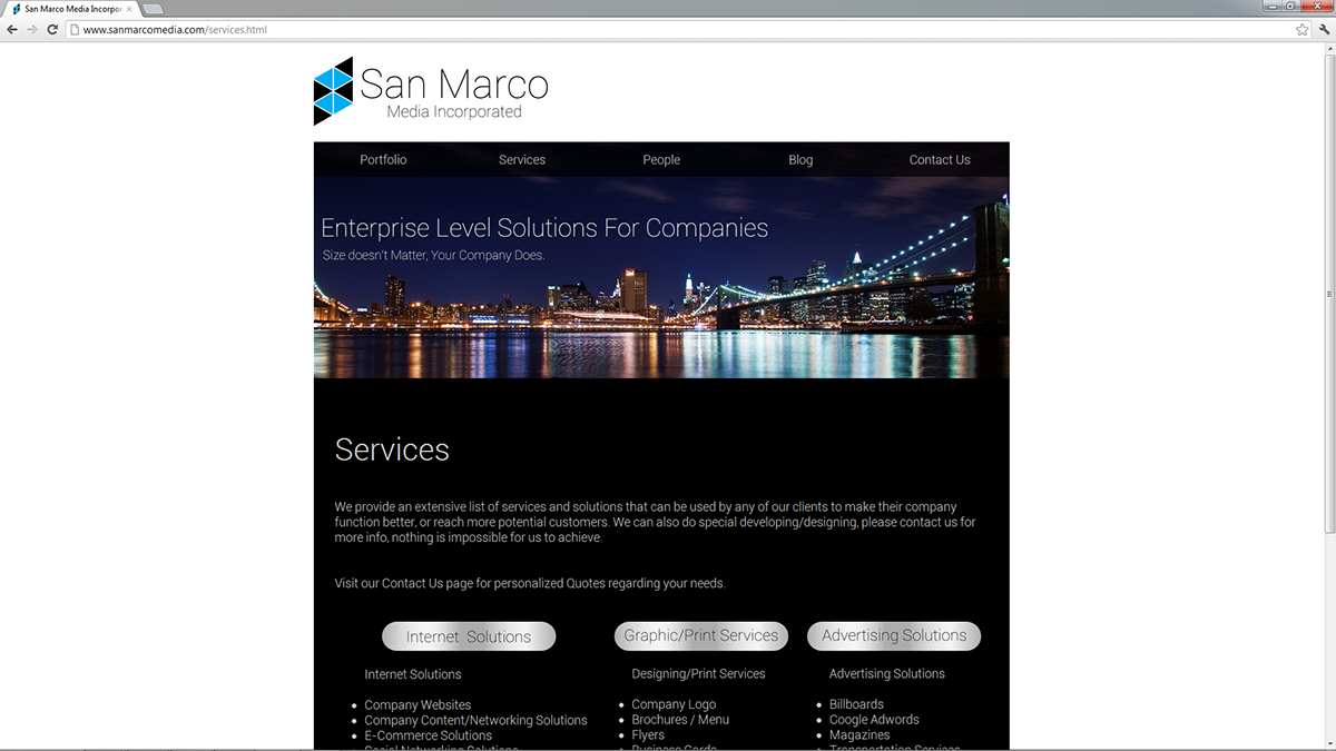 san marco media freelancing company business portoflio clients