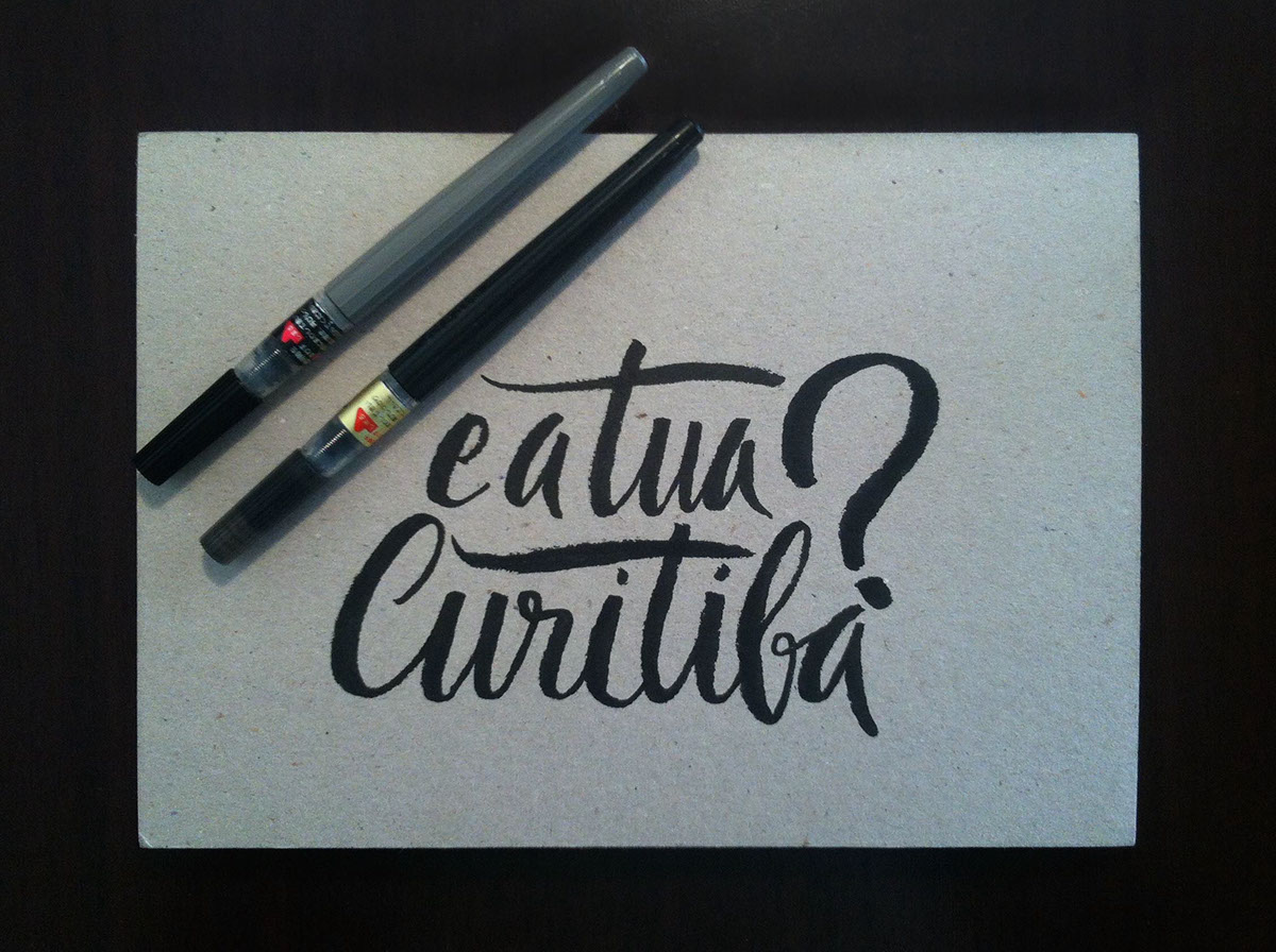 lettering Curitiba