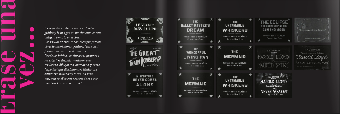 book Cinema titles Movies font