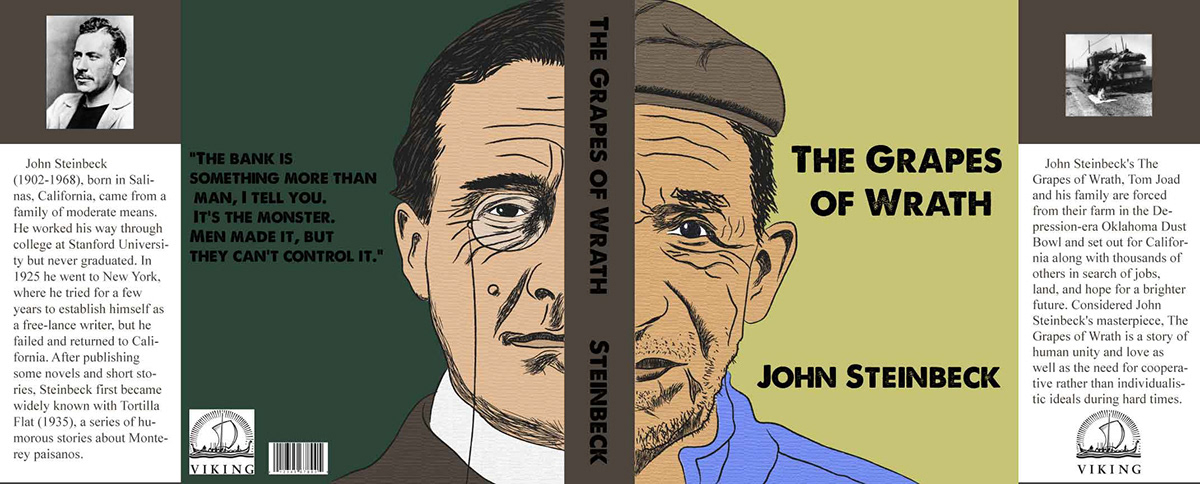 Grapes of Wrath book cover John Steinbeck
