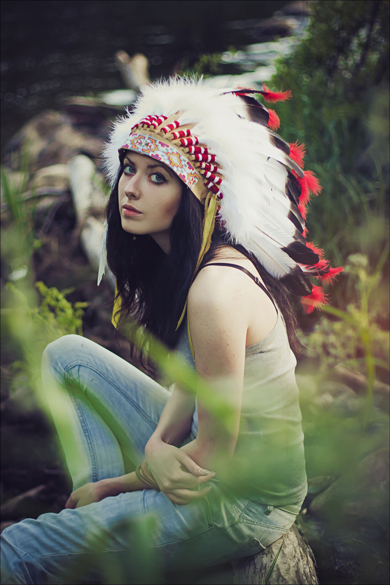 photo indian headdress Native american summer