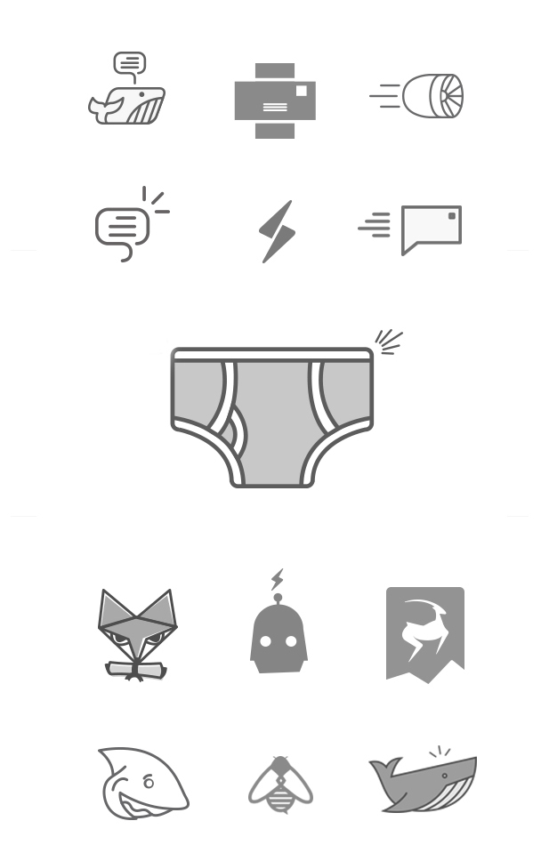 stickers app design logo icons