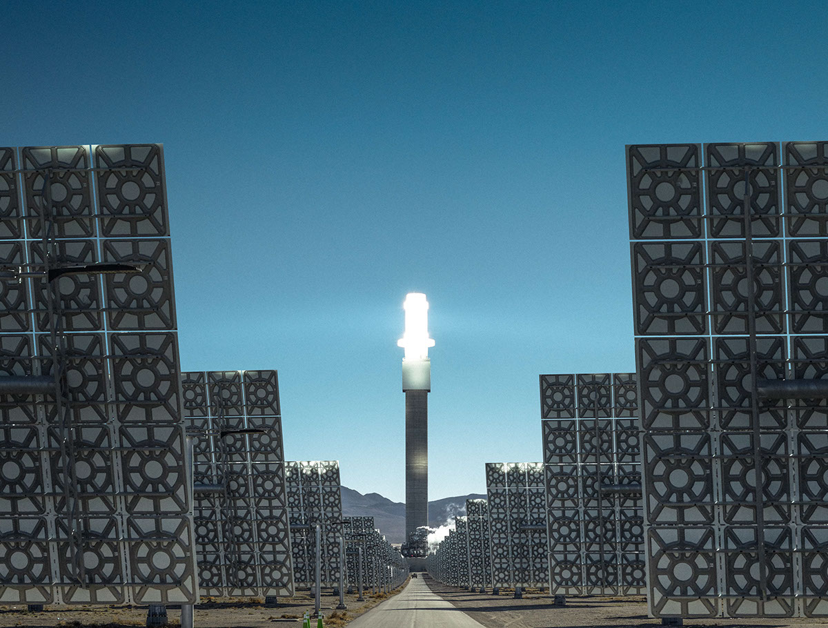 Solar energy solar renewable Photography  desert solar power