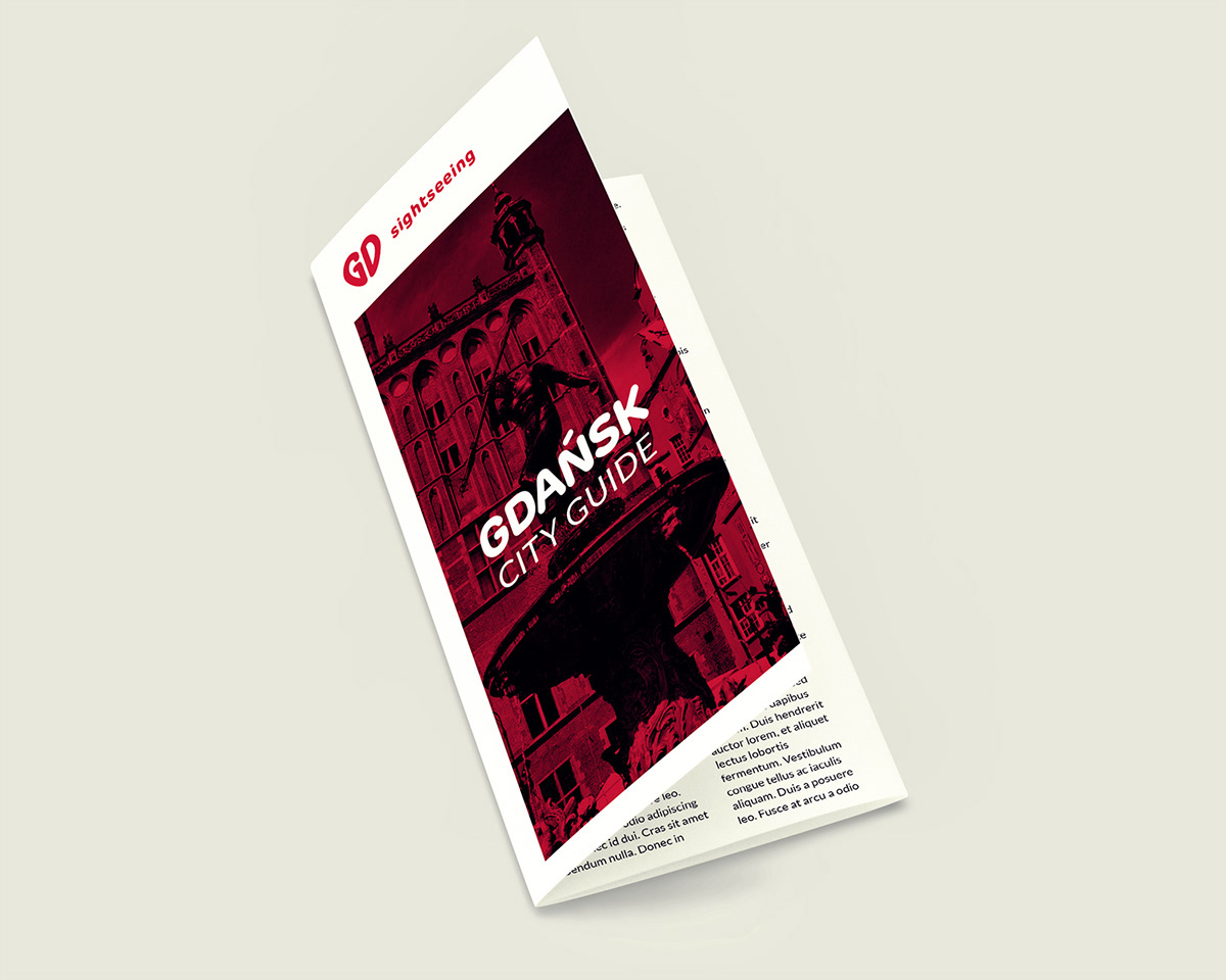 poland Gdansk city rebranding concept heart red Love idea