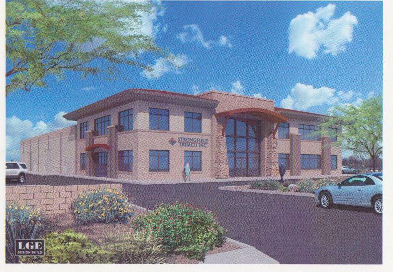 design  mesa arizona industrial offices  Fabrication corporate CMU Strongfield Trimco LGE  Cawley Architects