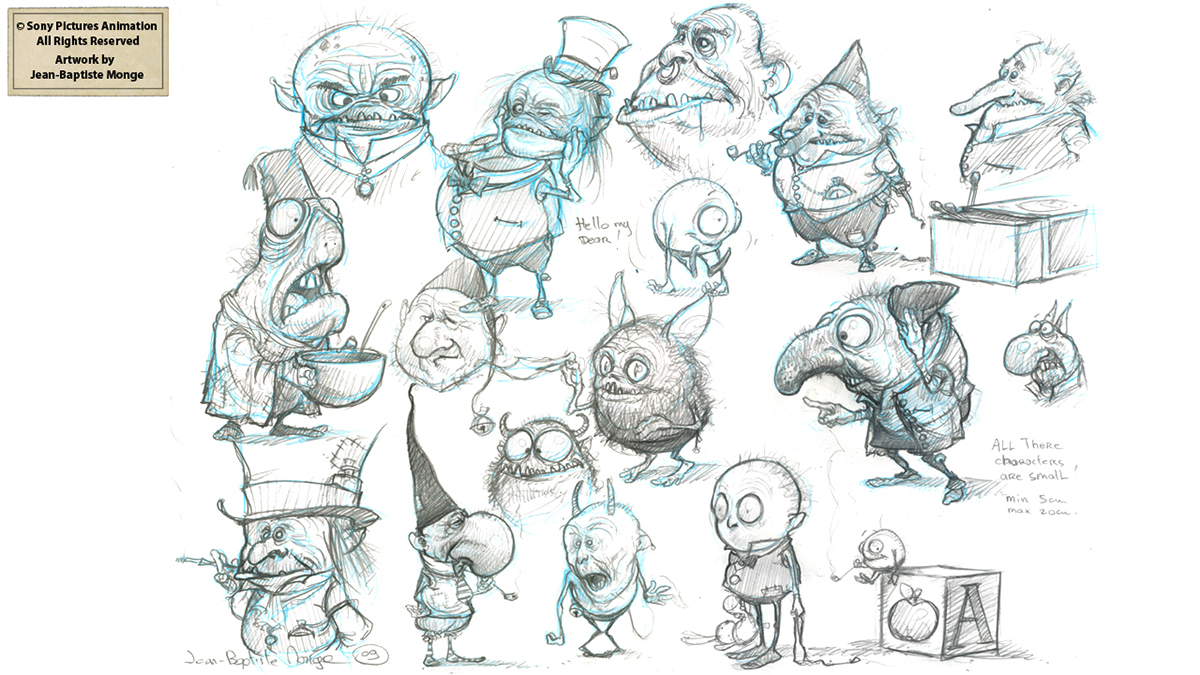 Cg animation Sony Pictures Animation movie sketch faery goblins