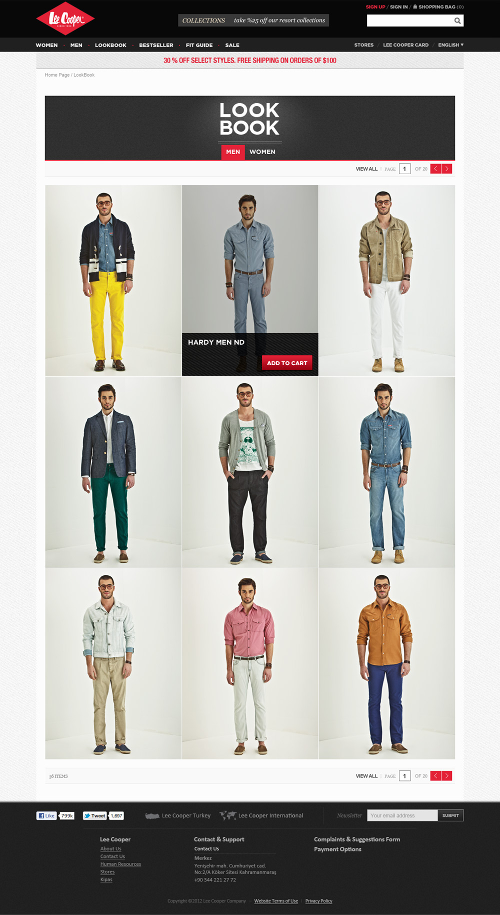 lee cooper Denim jeans online shopping