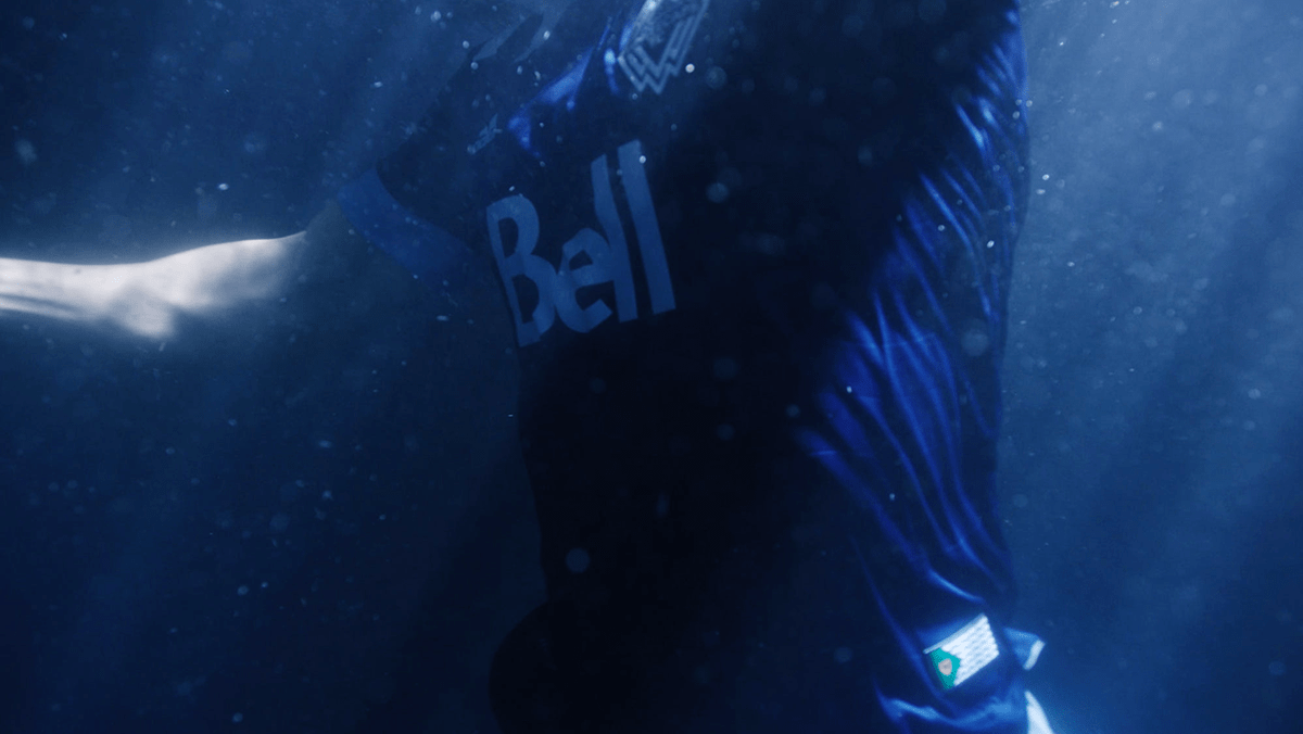 adidas art direction  campaign football jersey mls soccer underwater Whitecaps FC vancouver