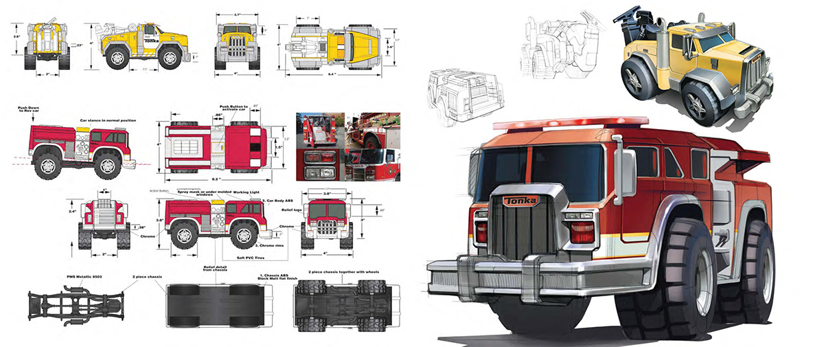 Transportation Design  trucks photoshop  toy sketching kids kid toys Tonka Rever Jordan Recchia  Recchia tonka