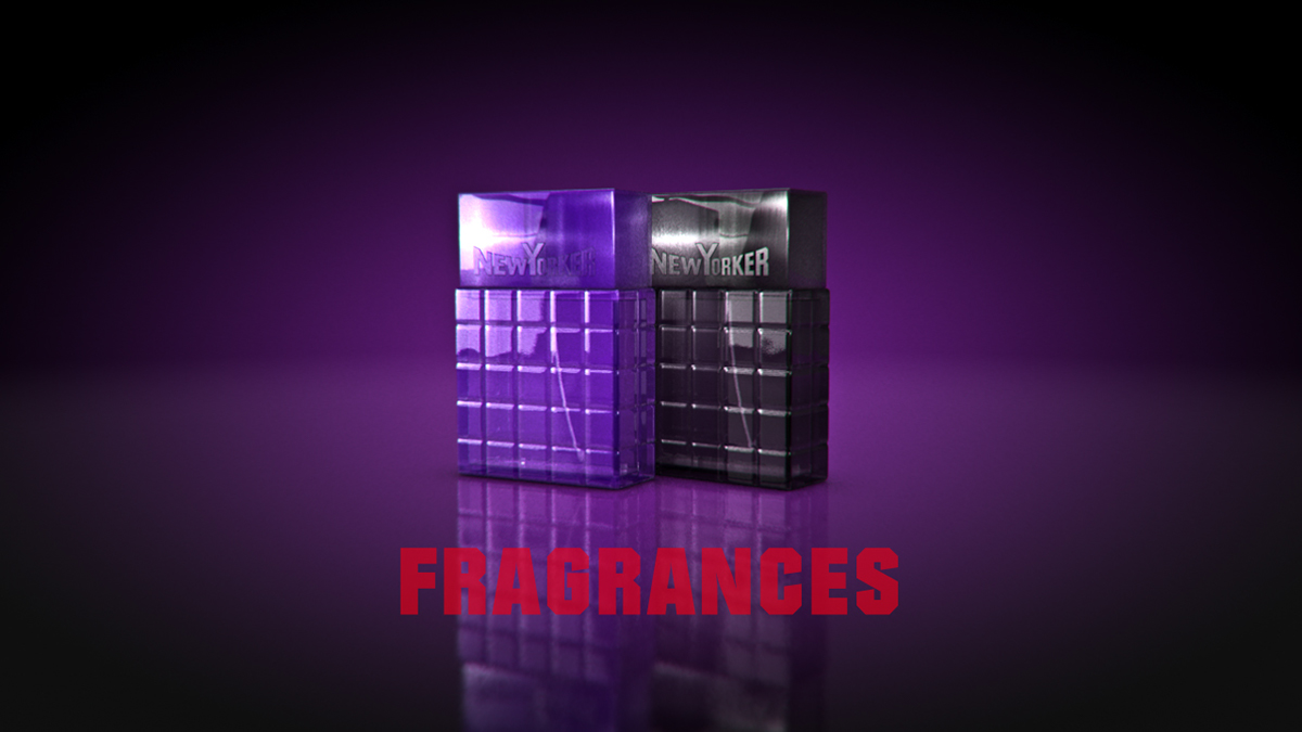 fragrances motion c4d parfum Flacon Render 3D NY newyorker cinema 4d