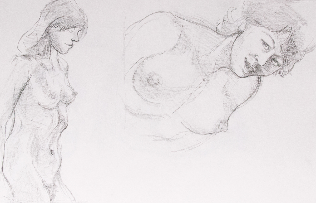 sketchbook nudes