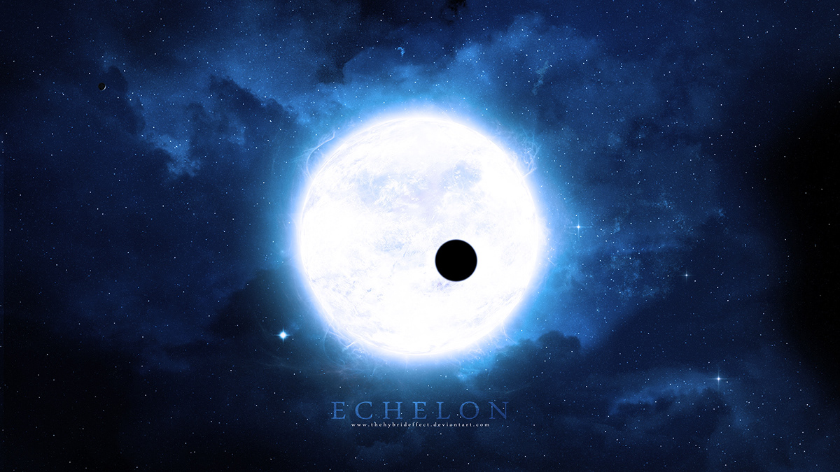 Echelon Blue Dwarf Star star bright light nebula print Planets
