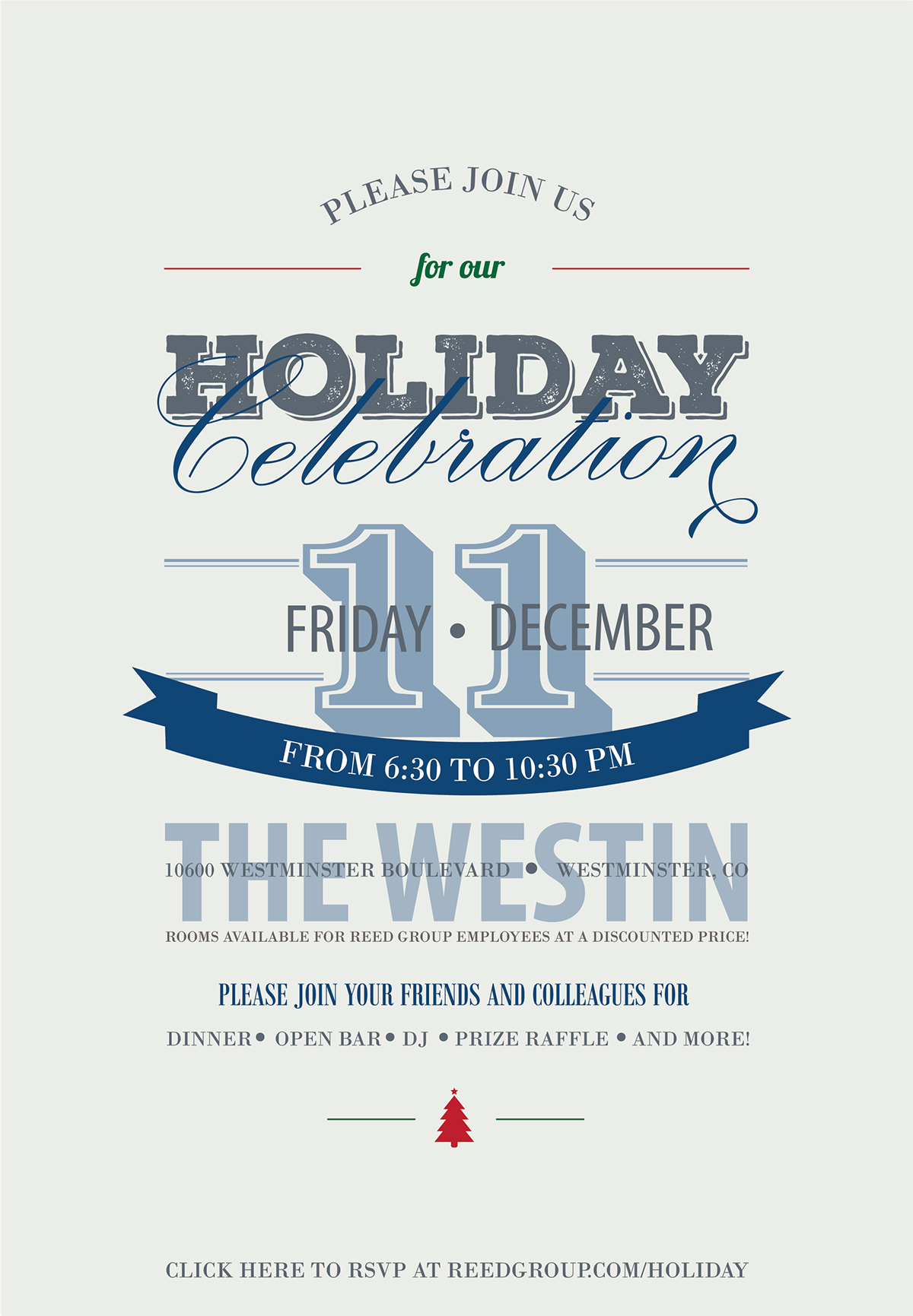 Adobe Portfolio Holiday invite Invitation corporate party type