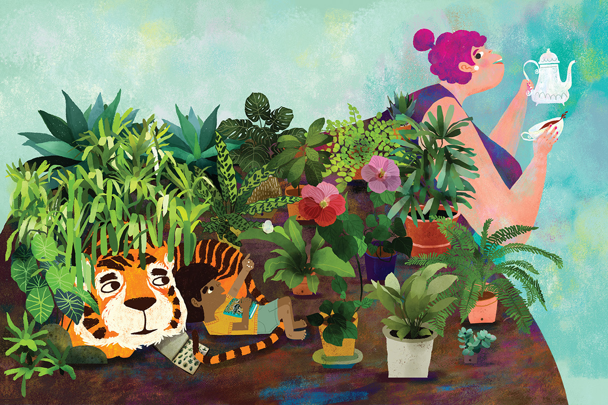 sunday tiger picturebook poem ILLUSTRATION  virgilioalmario adarnahouse childrensbook DigitalIllustration philippines