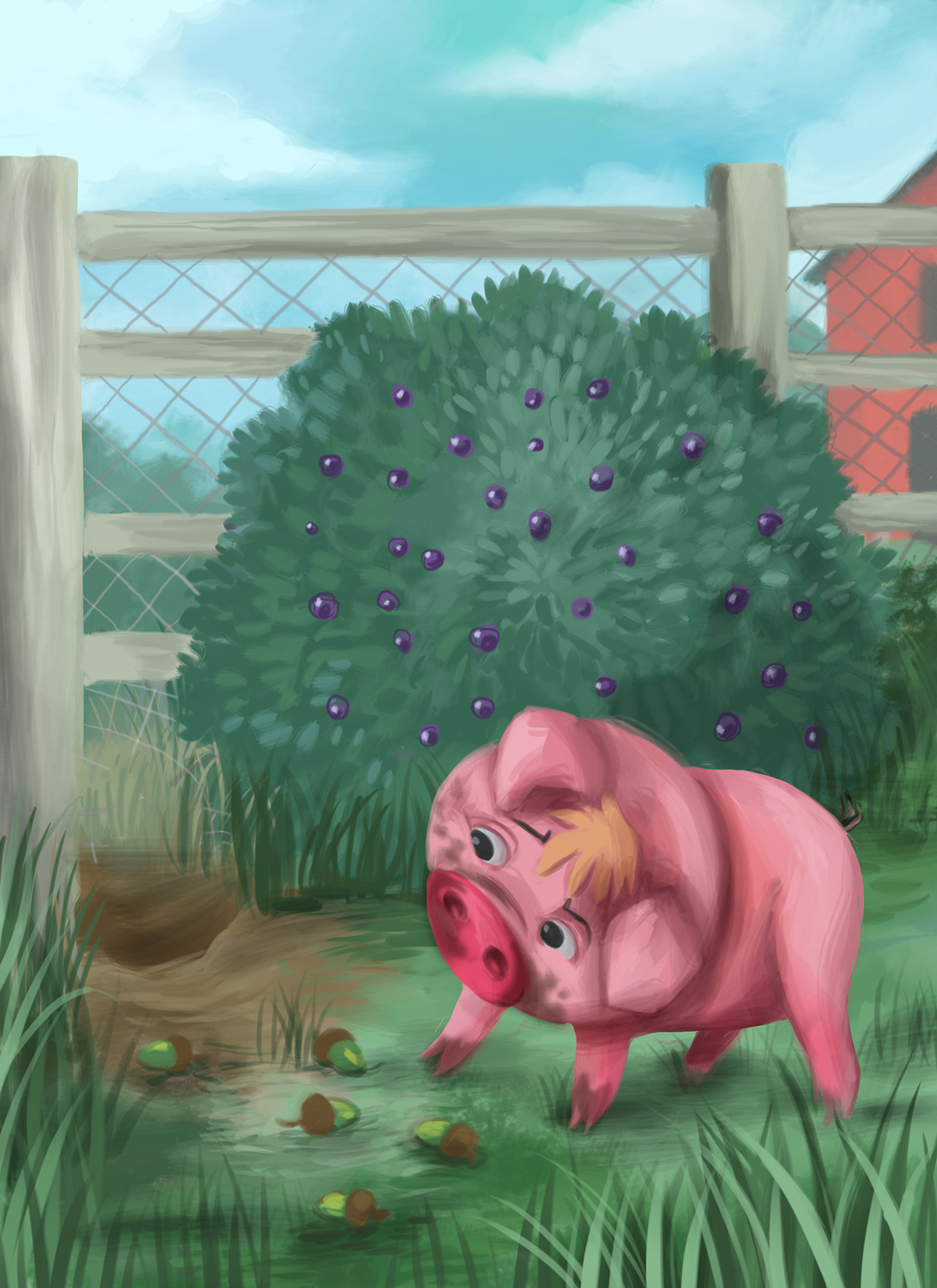 pig sassy animals farm cute educational