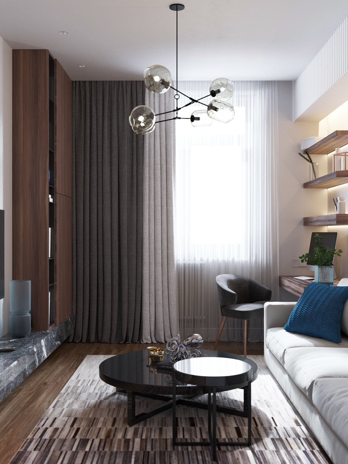 visuflization design Interior apartments