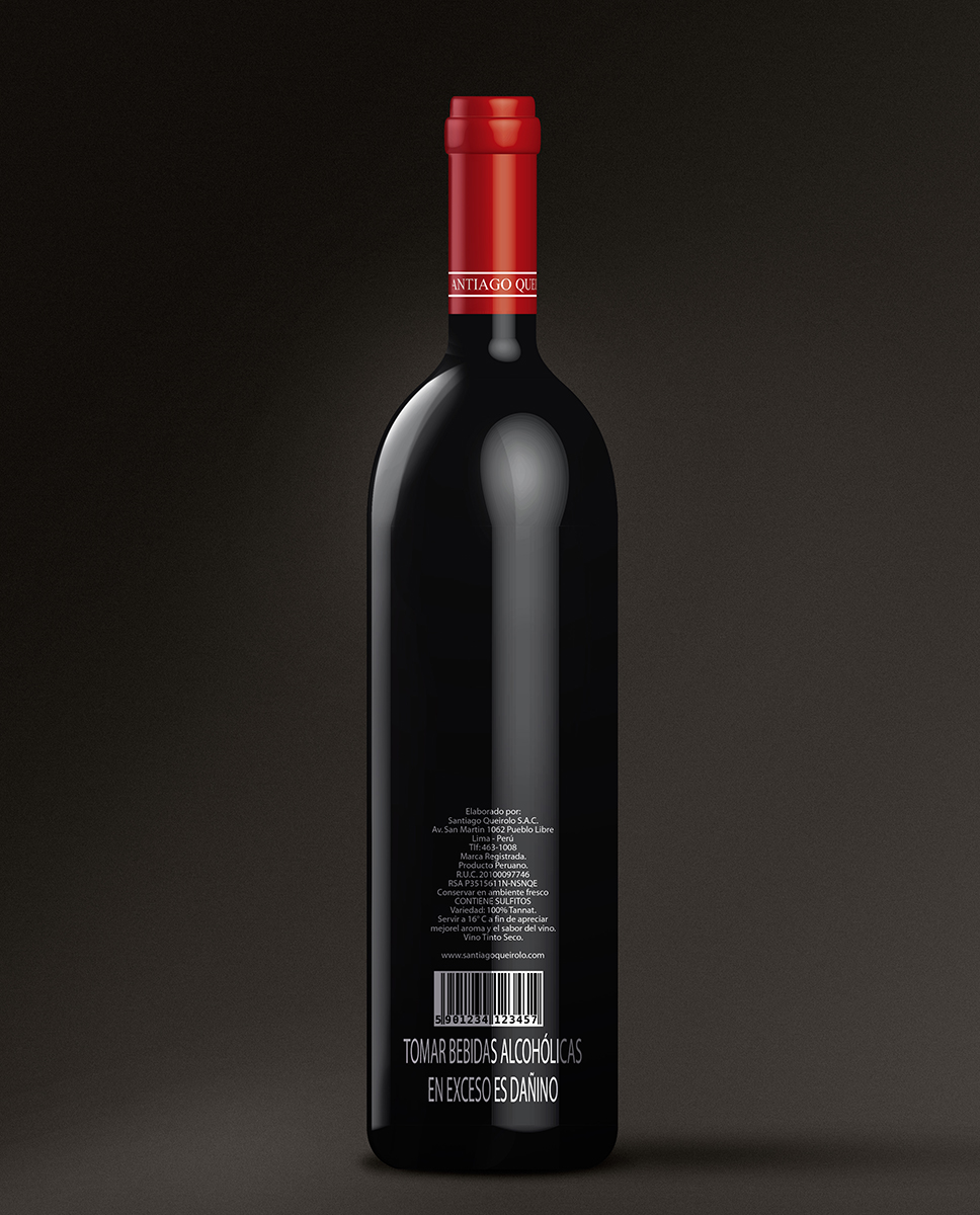 Santiago queirolo design wine redwine packagindesign