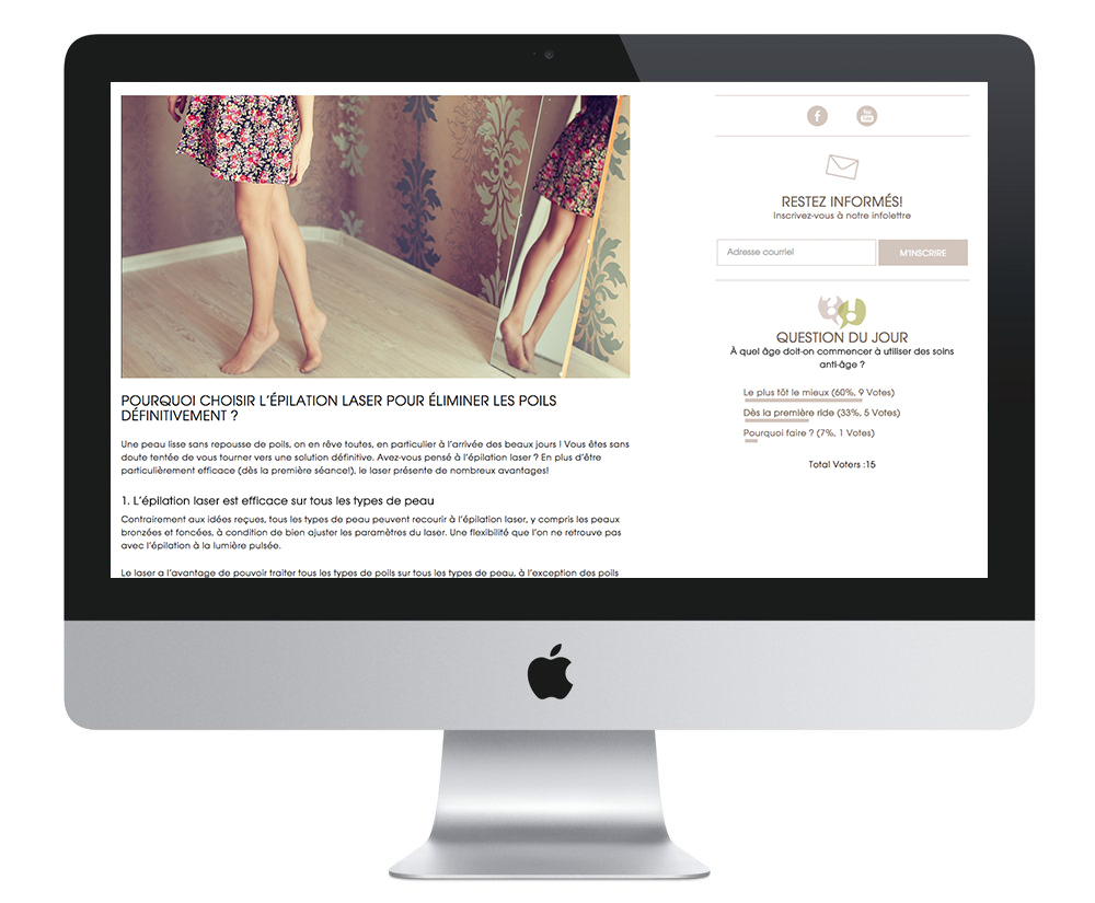 Blogue design Web