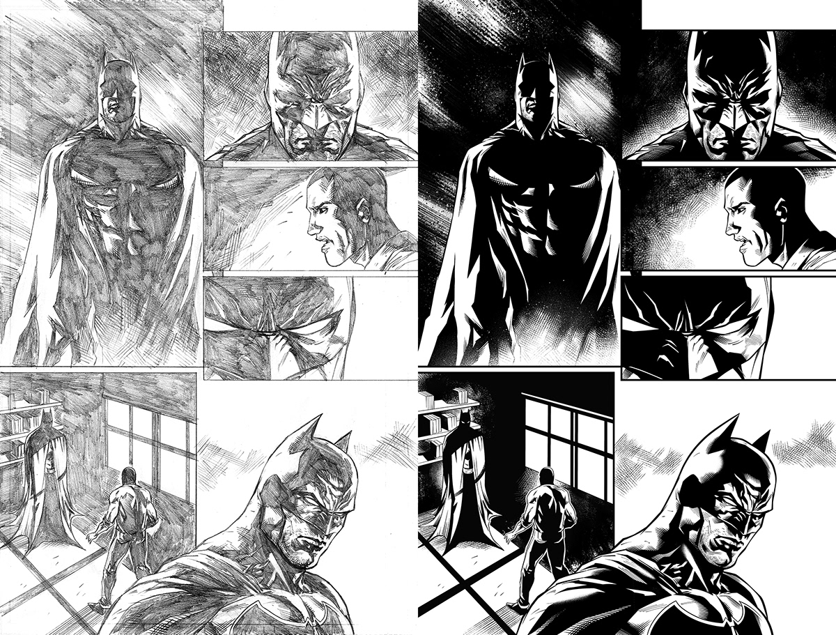 comics detective comics batman dc inks
