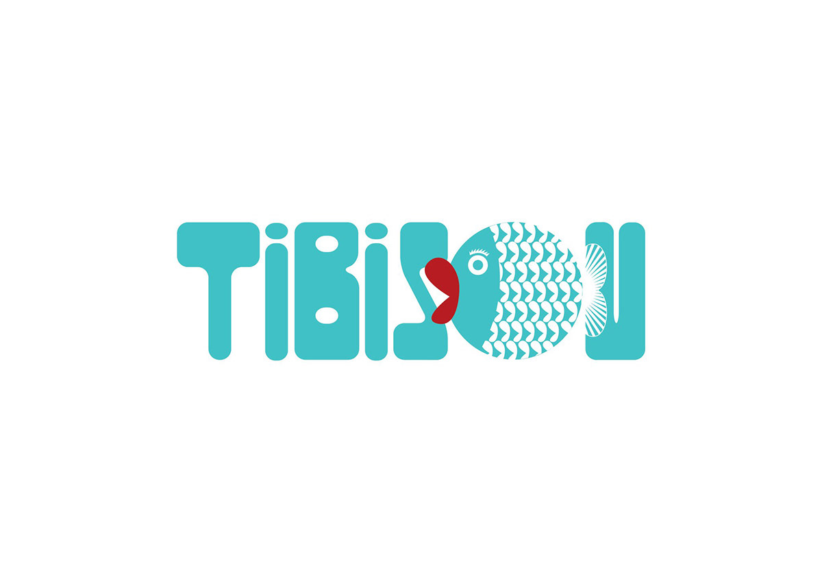 branding  Fish spa logo tibisou