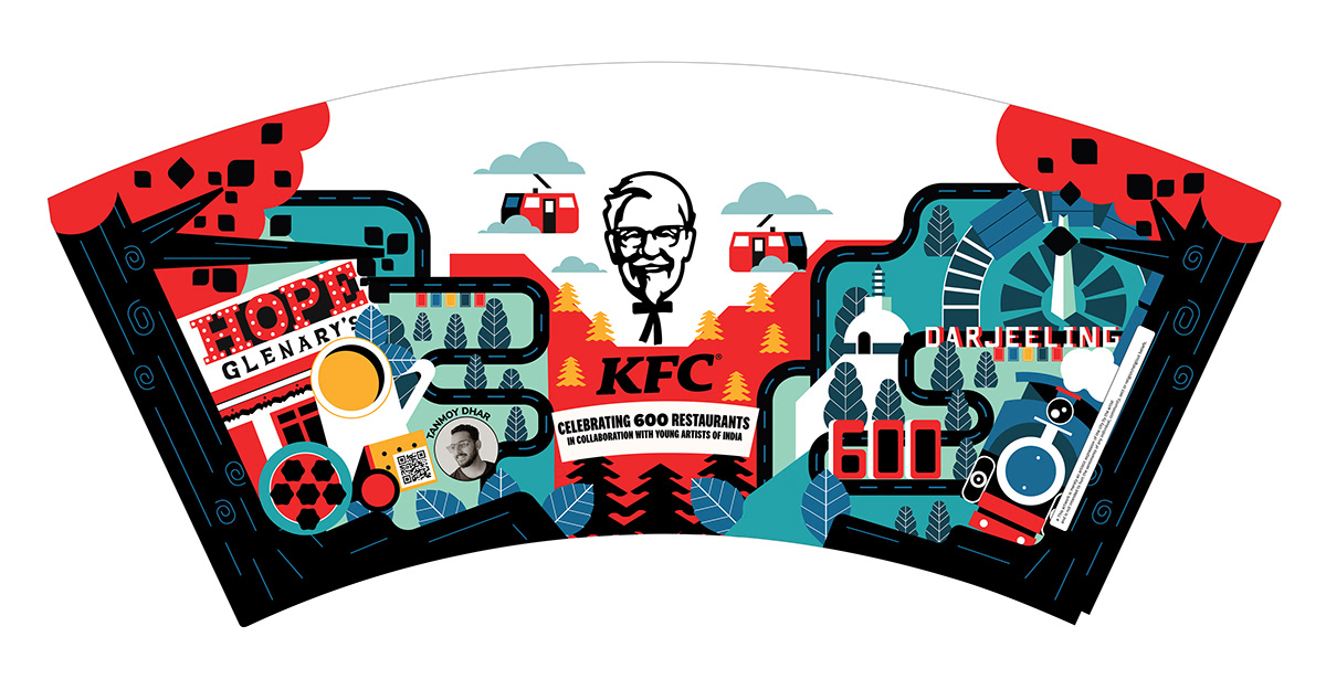 artist campaign CSR India KFC ogilvy Packaging