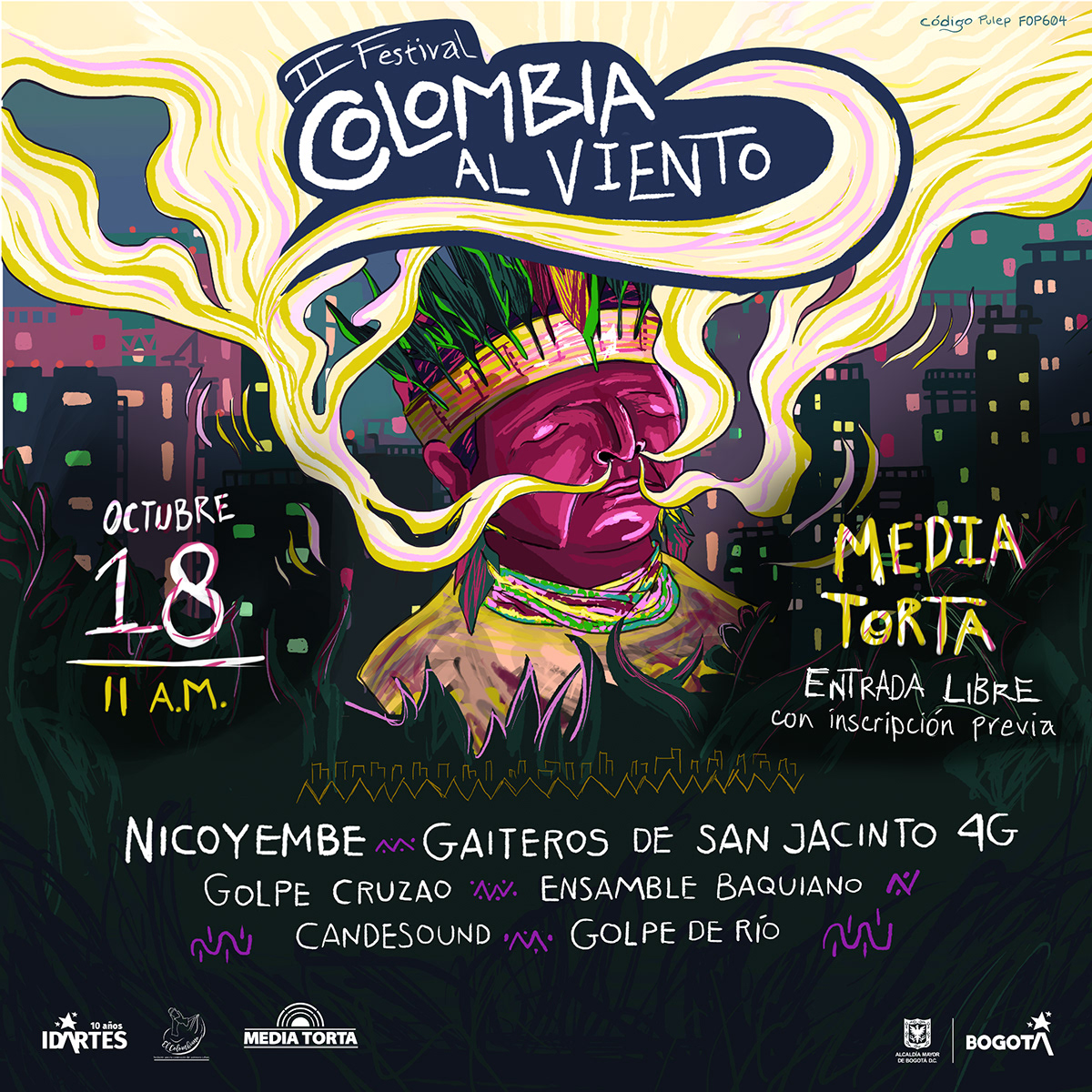 bogota cartel colombia Festival de música festival independiente gaita idartes iedntidad ilustracion musica colombiana