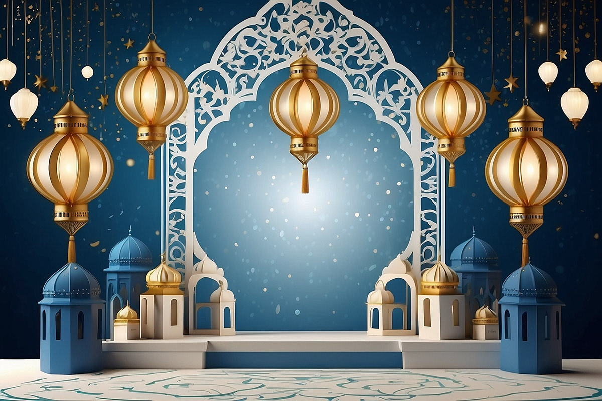 Lamp Eid ramadan arabic islamic ramadan kareem eid mubarak design lanterns