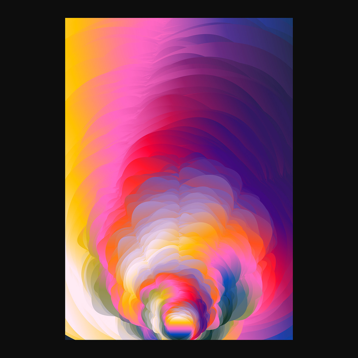 abstract art challenge color modern geometric poster print vibrant