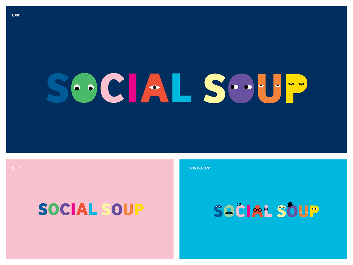 research Australia Soup social letters characters type colour little jason Johanna Roca sydney