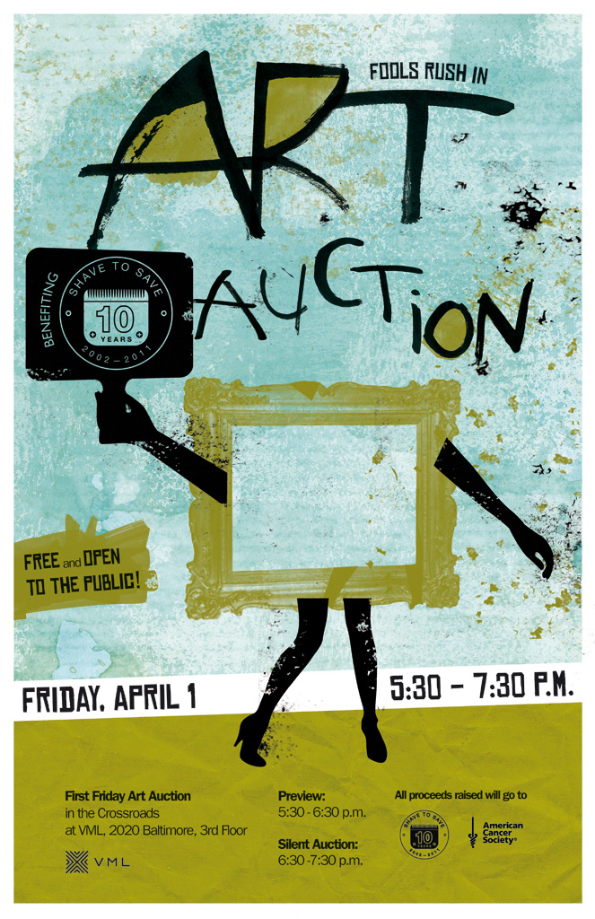 auction fundraising poster