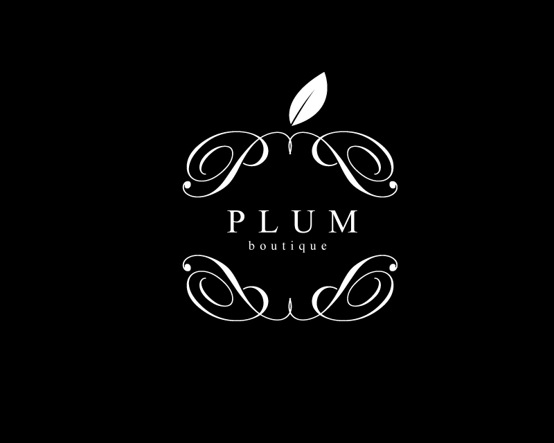 fashion logos apparel Plum black men woman boutique simple clothes