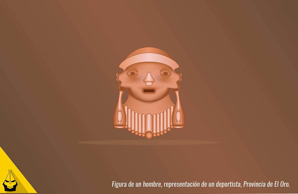 ilustracion Piezas  Arqueológicas objetos culturas Ecuador el oro Zamora Chinchipe arqueologico Primeras Sociedades SUYU KANCHIS