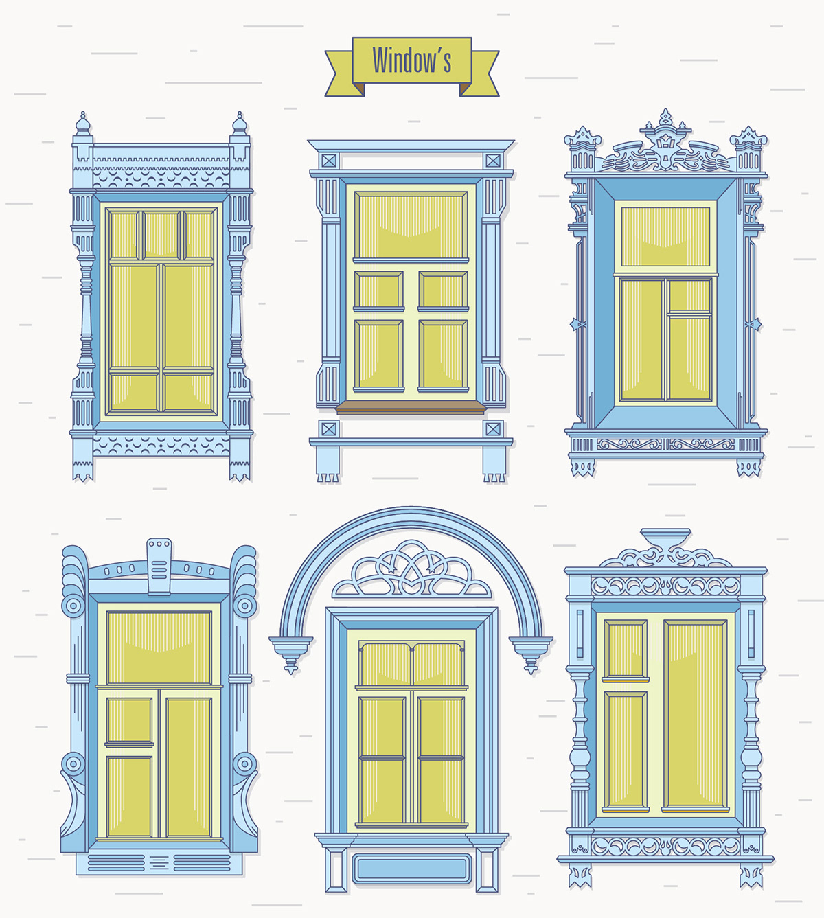 Architecture in Vologda vologda building house monument facade hometown airport vector Icon