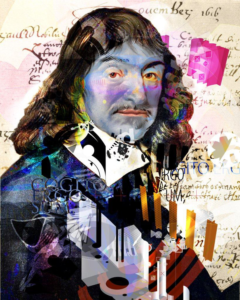 Descartes Glamurama olimpo ILUSTRA poder philo portrait