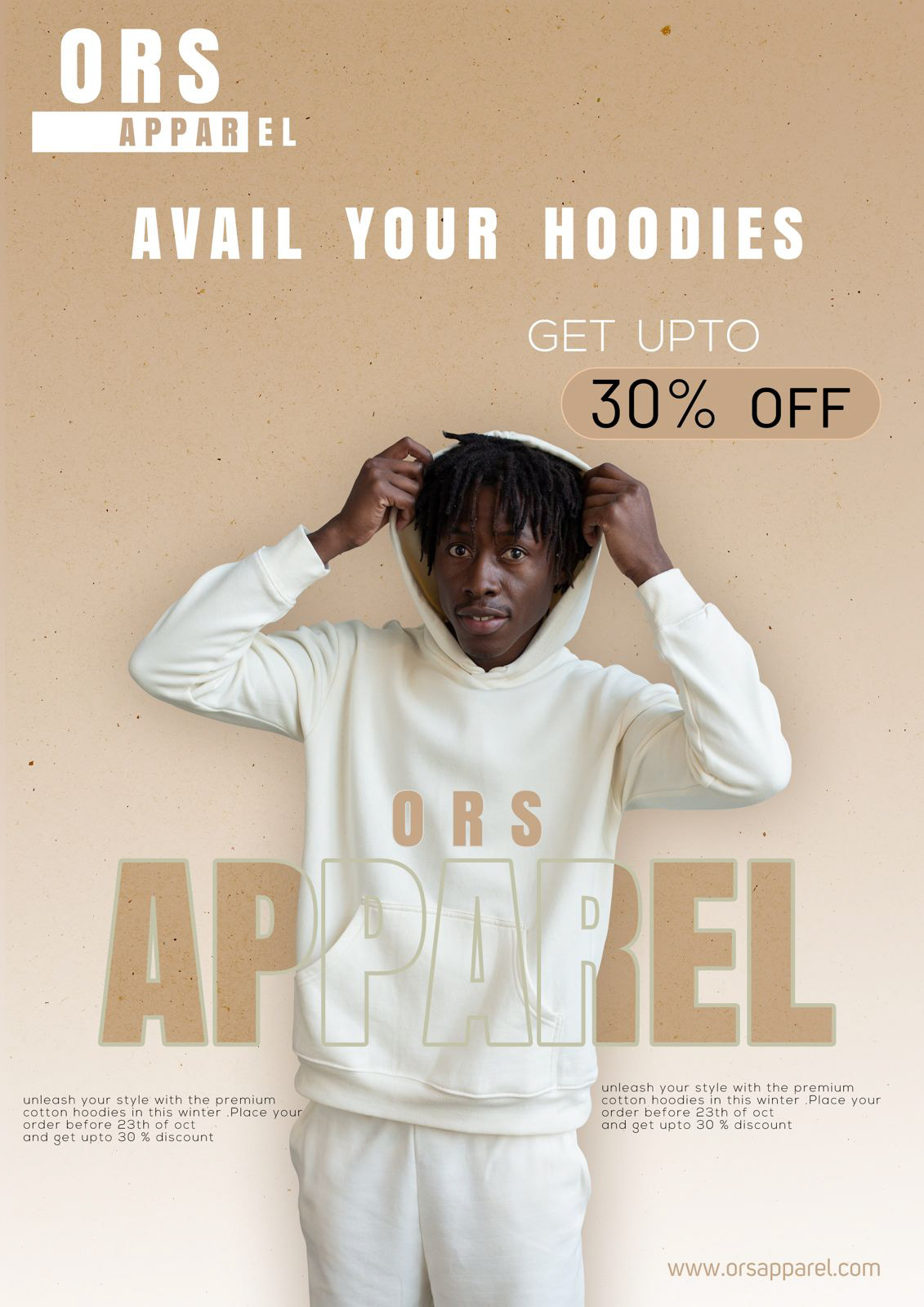 man posters Adobe Photoshop beige text typographic brand identity White hoodie Fashion 