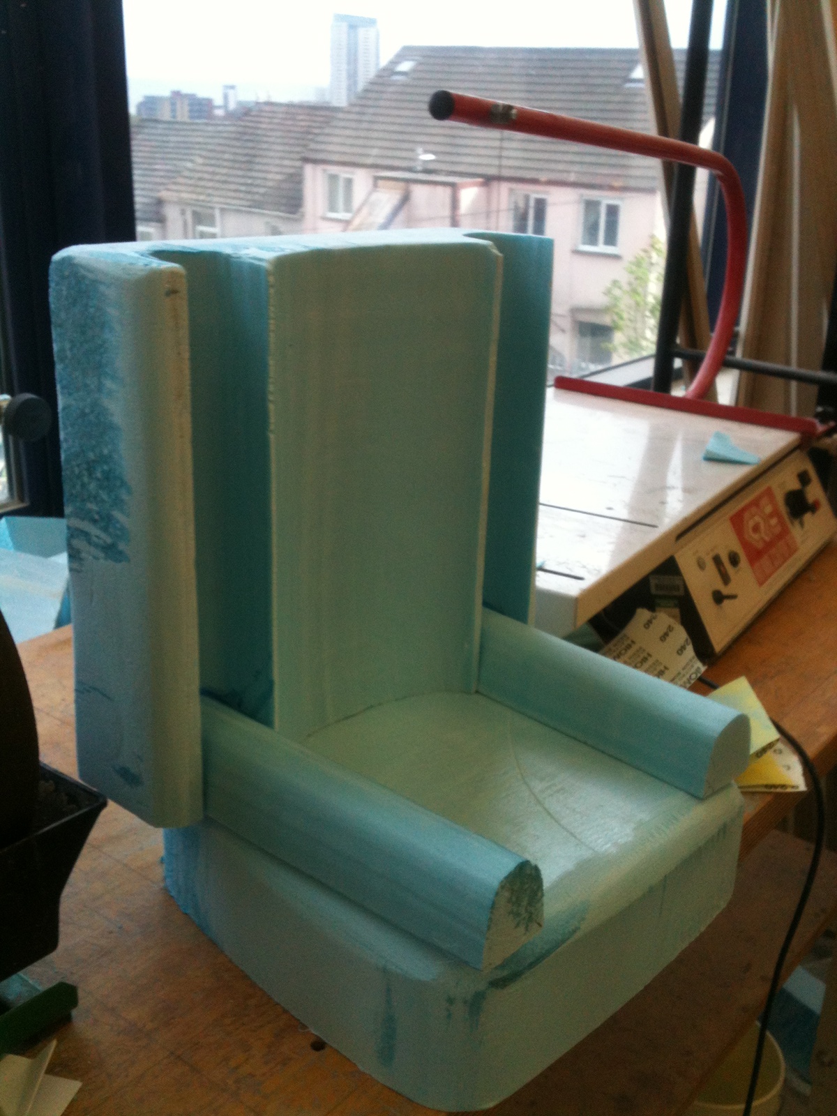 bus seating modelling Foam sketch free