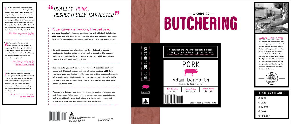 butchering meat butcher Food  book cover book