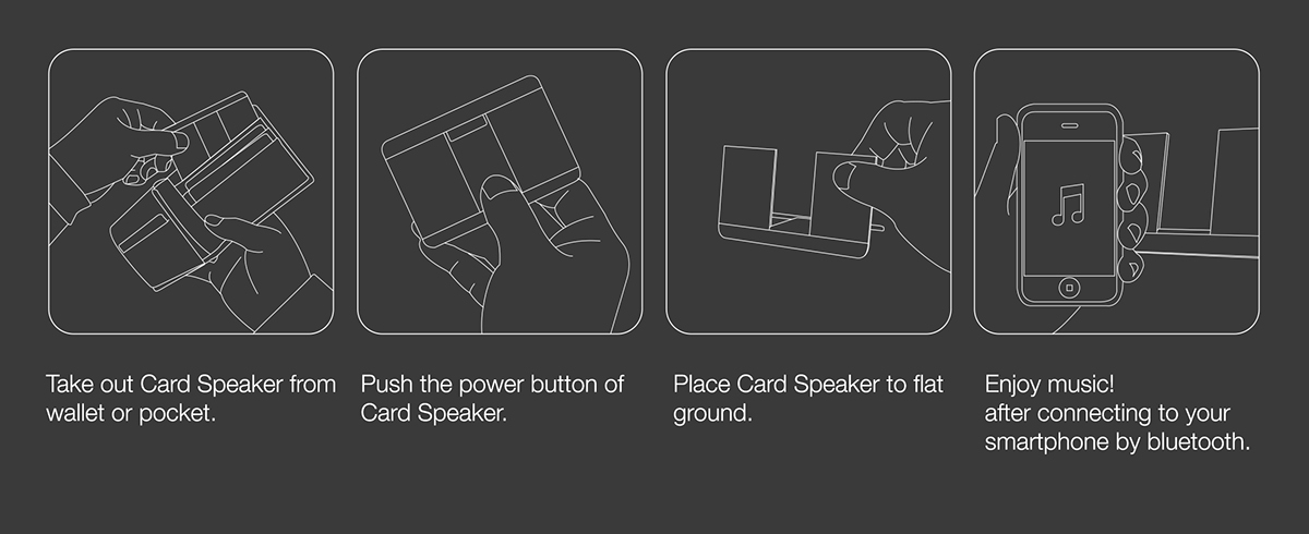 card speaker portable jeabyun yeon concept product