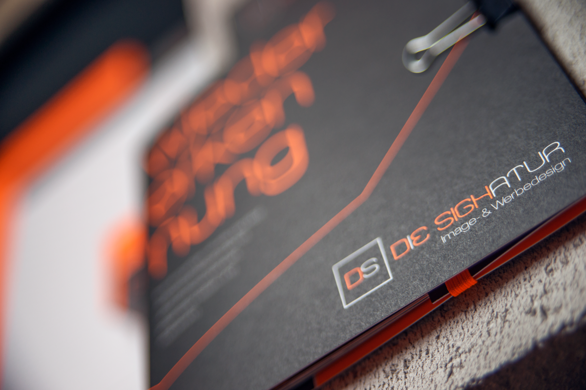 logodesign stationary print mailing neon black orange #HP   setcards cap