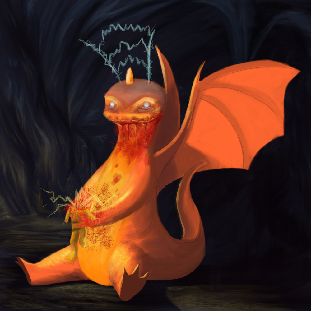 dragonite Pokedex Por 151 concept art digital painting Pokemon Juan Mendez wacom juan barba jora