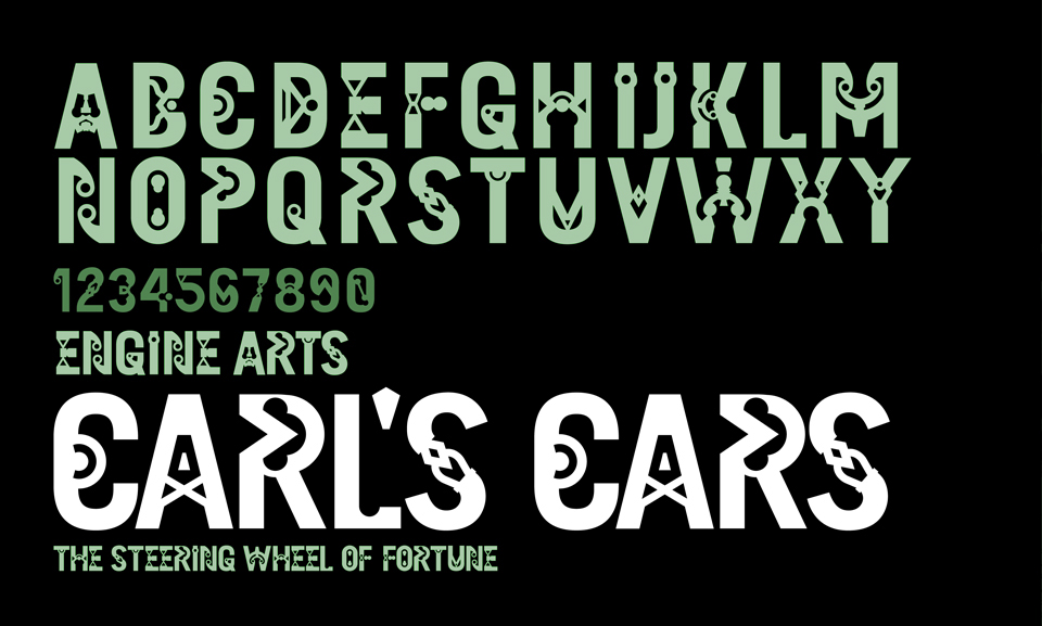 Carl's cars anti Grandpeople magazine typo car lifestyle illustrations