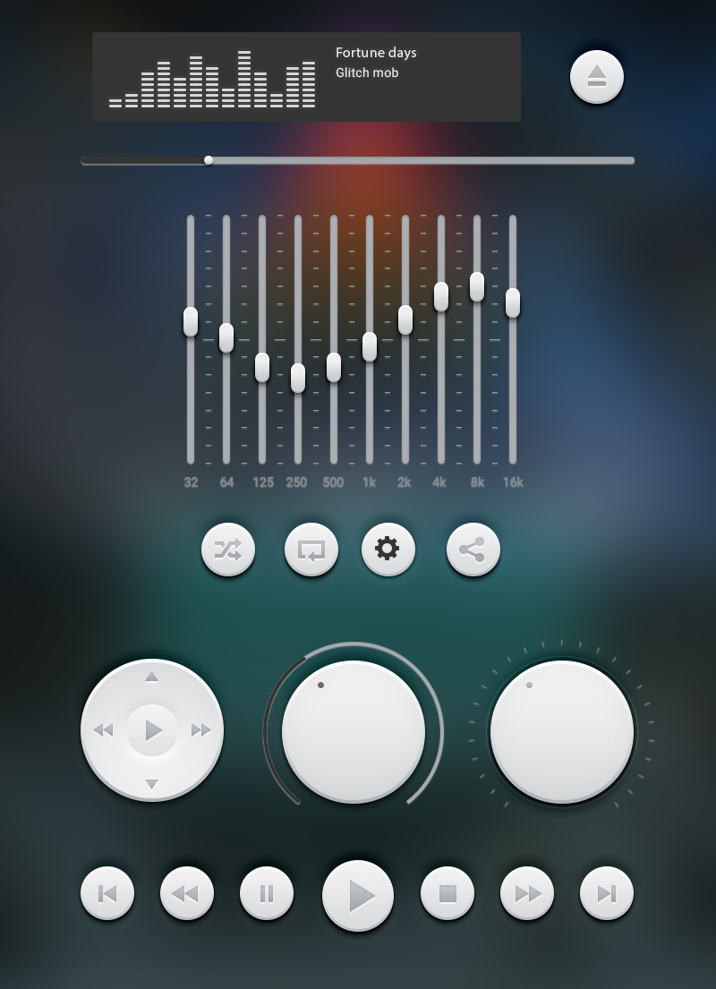 ui design android music UI/UX interface design