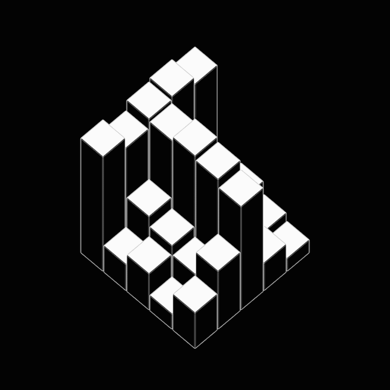 animation  motion type typography   3D alphabet 36daysoftype noir